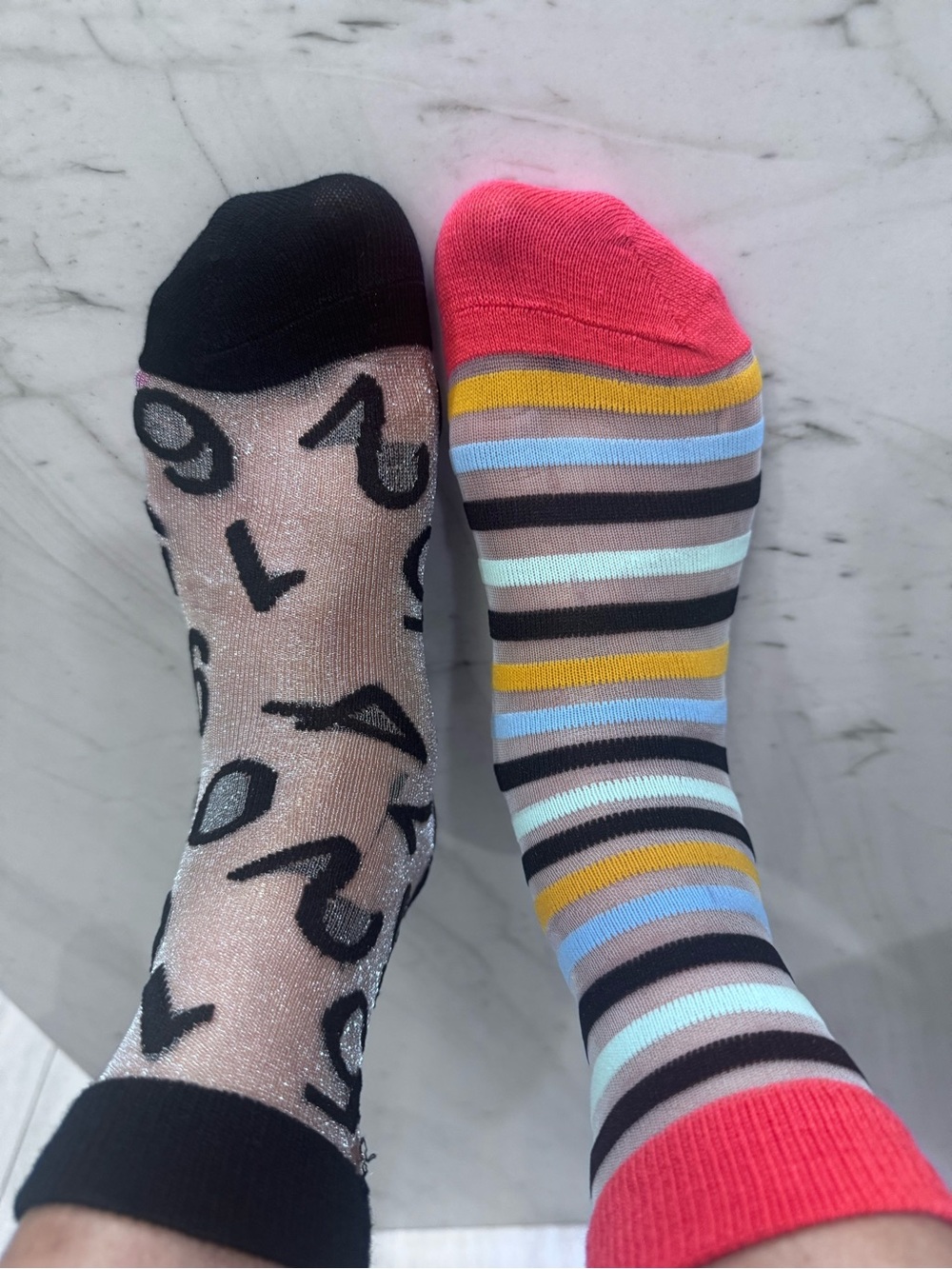Women’s Multicolor & White Ankle Sock 3-Pack 6 pair total